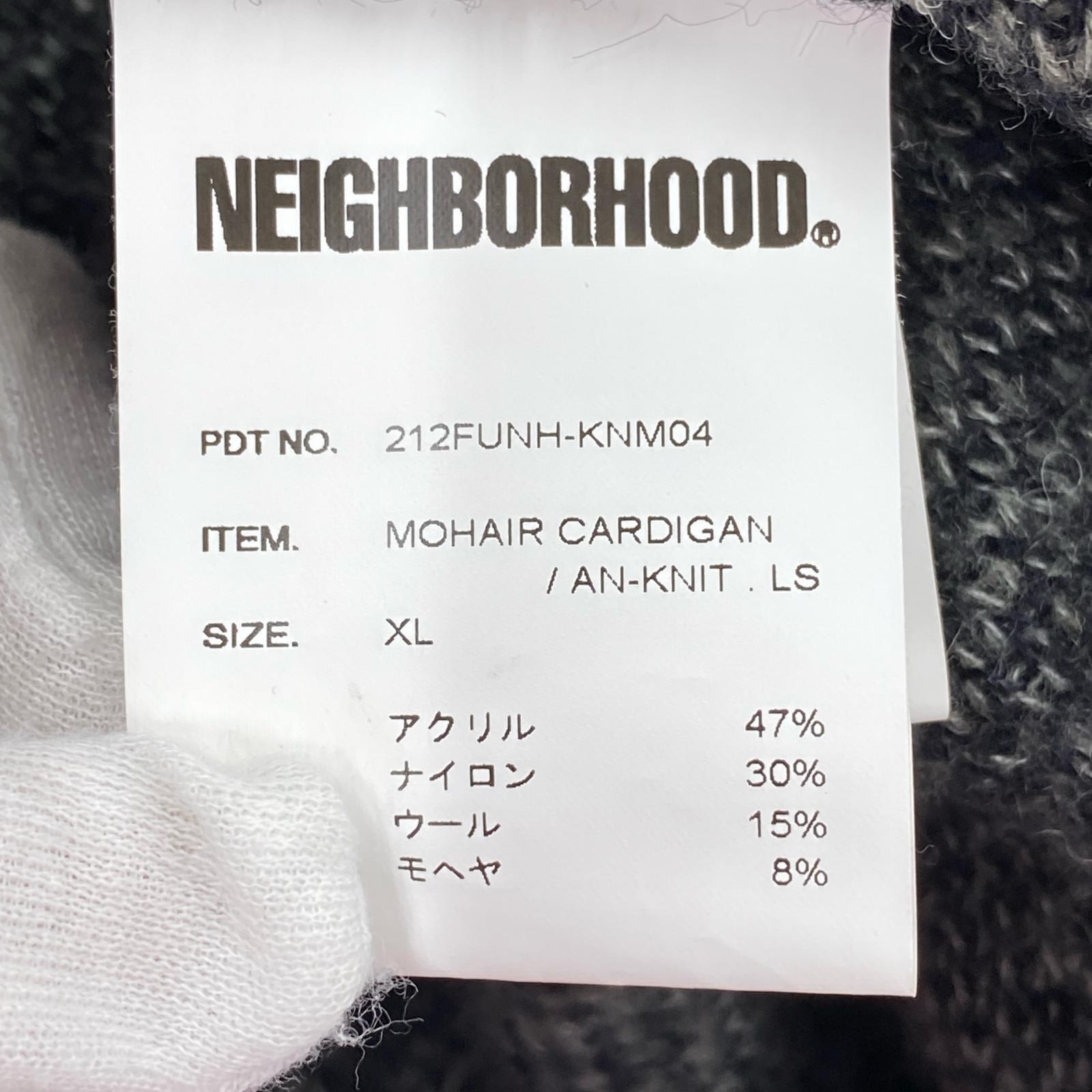 パーカー 21AW MOHAIR CARDIGAN XL 212FUNH-KNM04 ブラック