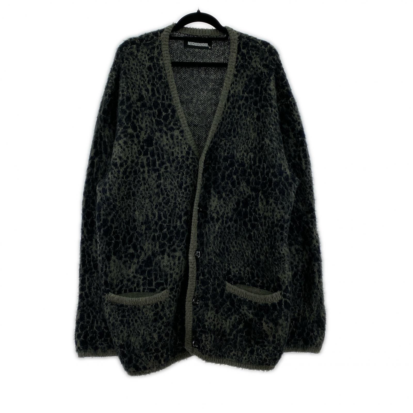 パーカー 21AW MOHAIR CARDIGAN XL 212FUNH-KNM04 ブラック