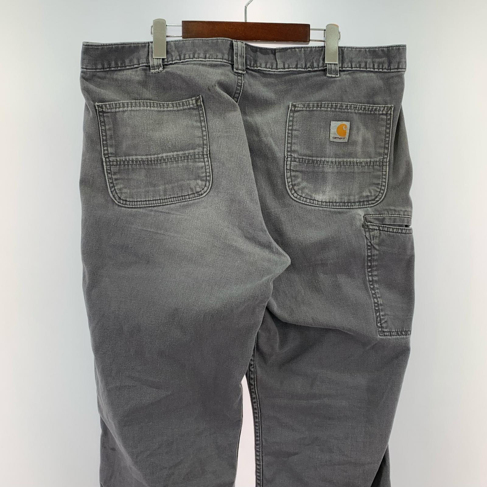 デニムパンツ RELAXED FIT ダメージワークパンツ 40×30 グレー