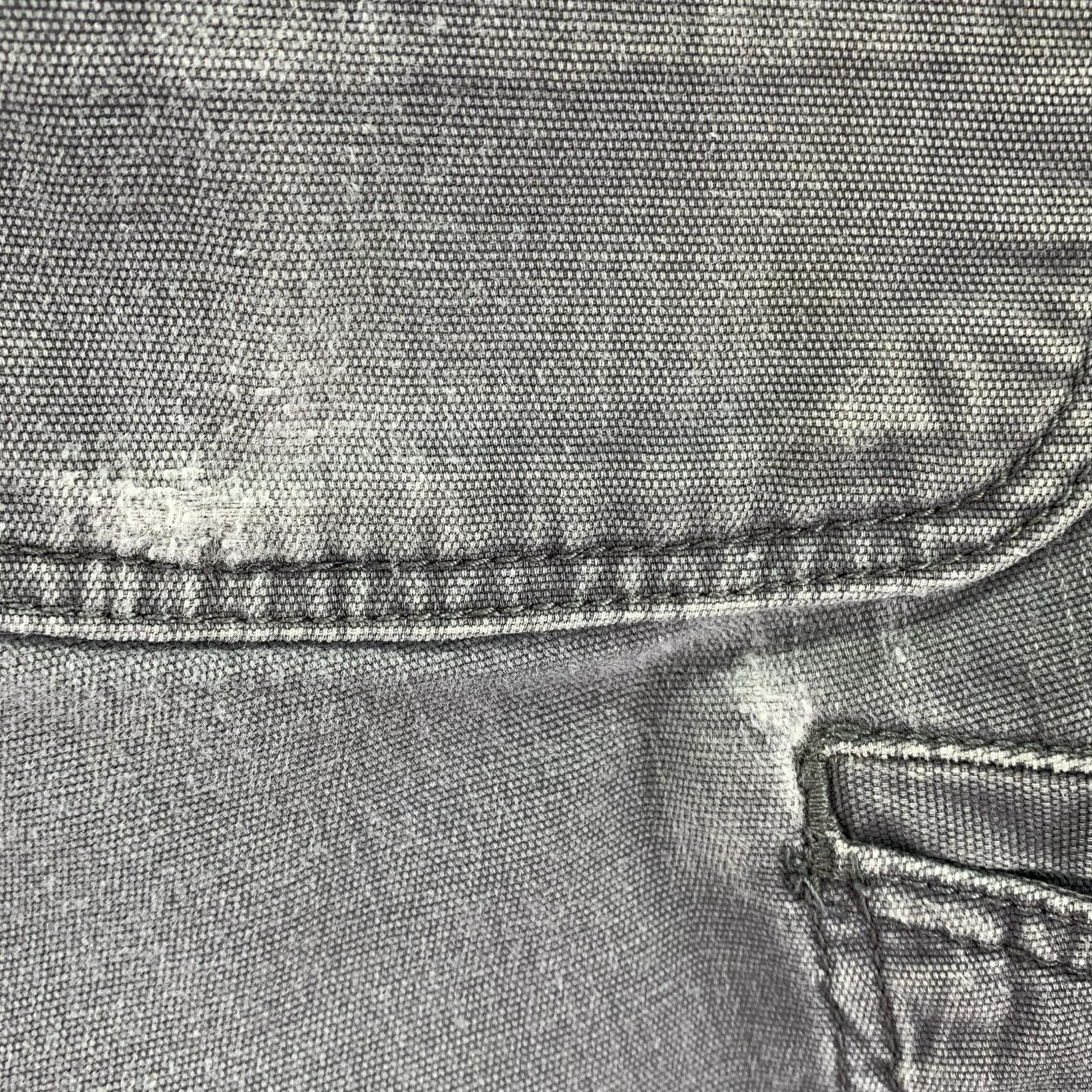 デニムパンツ RELAXED FIT ダメージワークパンツ 40×30 グレー