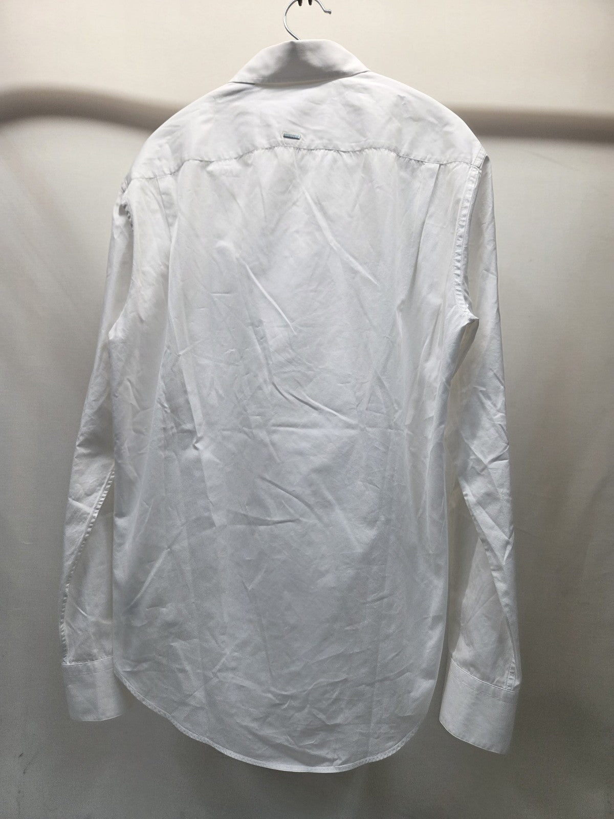 LOUIS VUITTON ヴァージル期 STAPLES DNA SHIRT スクエアカラーシャツ S 白 RM241Q OUQ HJS40W