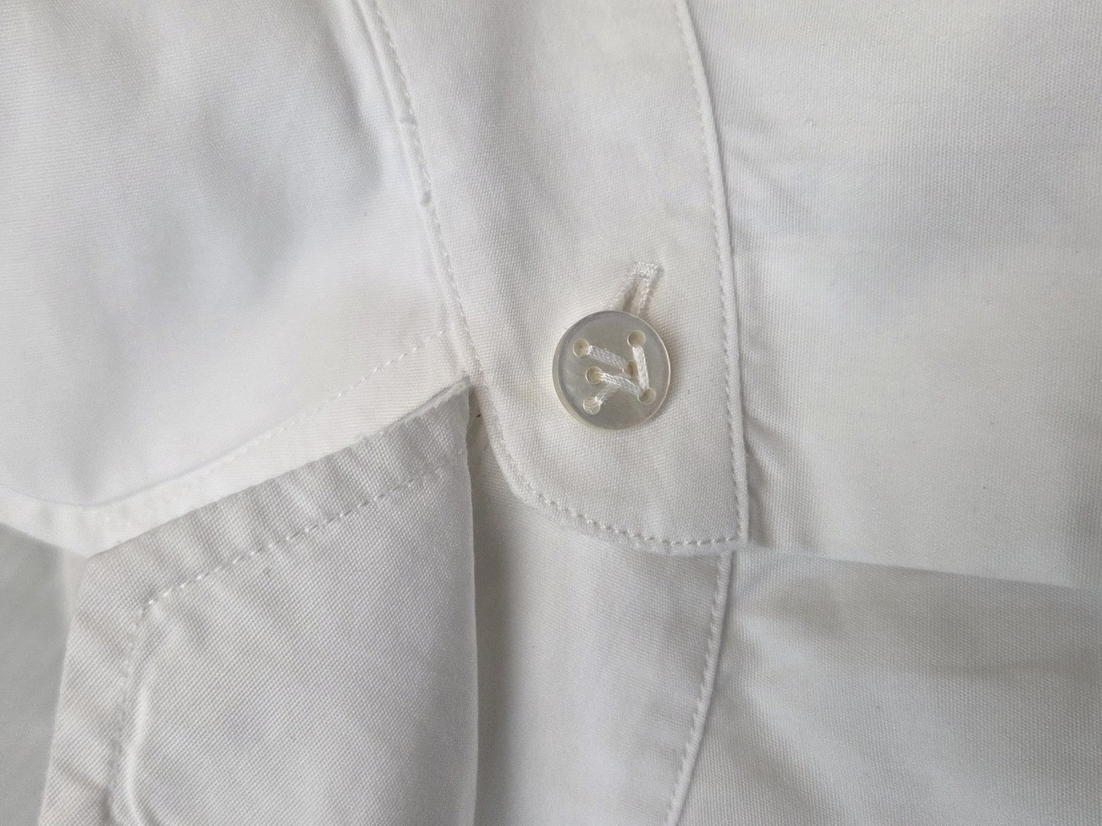 LOUIS VUITTON ヴァージル期 STAPLES DNA SHIRT スクエアカラーシャツ S 白 RM241Q OUQ HJS40W