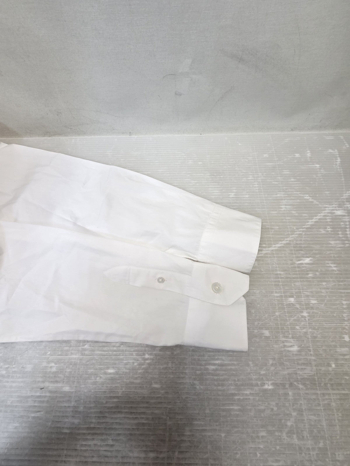 LOUIS VUITTON ヴァージル期 STAPLES DNA SHIRT スクエアカラーシャツ S 白 RM241Q OUQ HJS40W