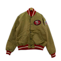 ジャケット 80s USA製 49ers スタジアムジャケット ベージュ L ベージュ