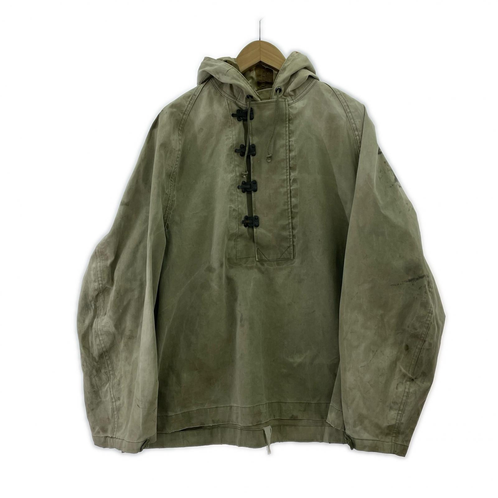 ミリタリージャケット 40s U.S.NAVY N-2 デッキレインパーカー フック KHK カーキ