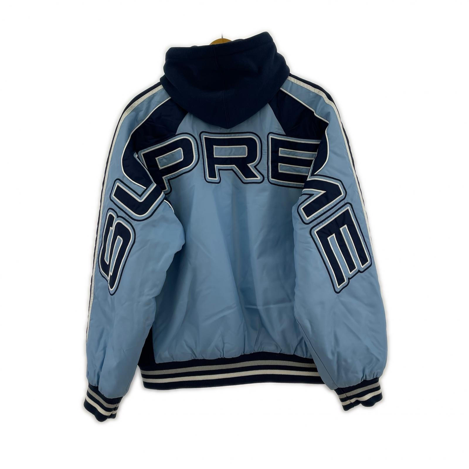 ジャケット 24SS Hooded Stadium Jacket 青 S S ブルー