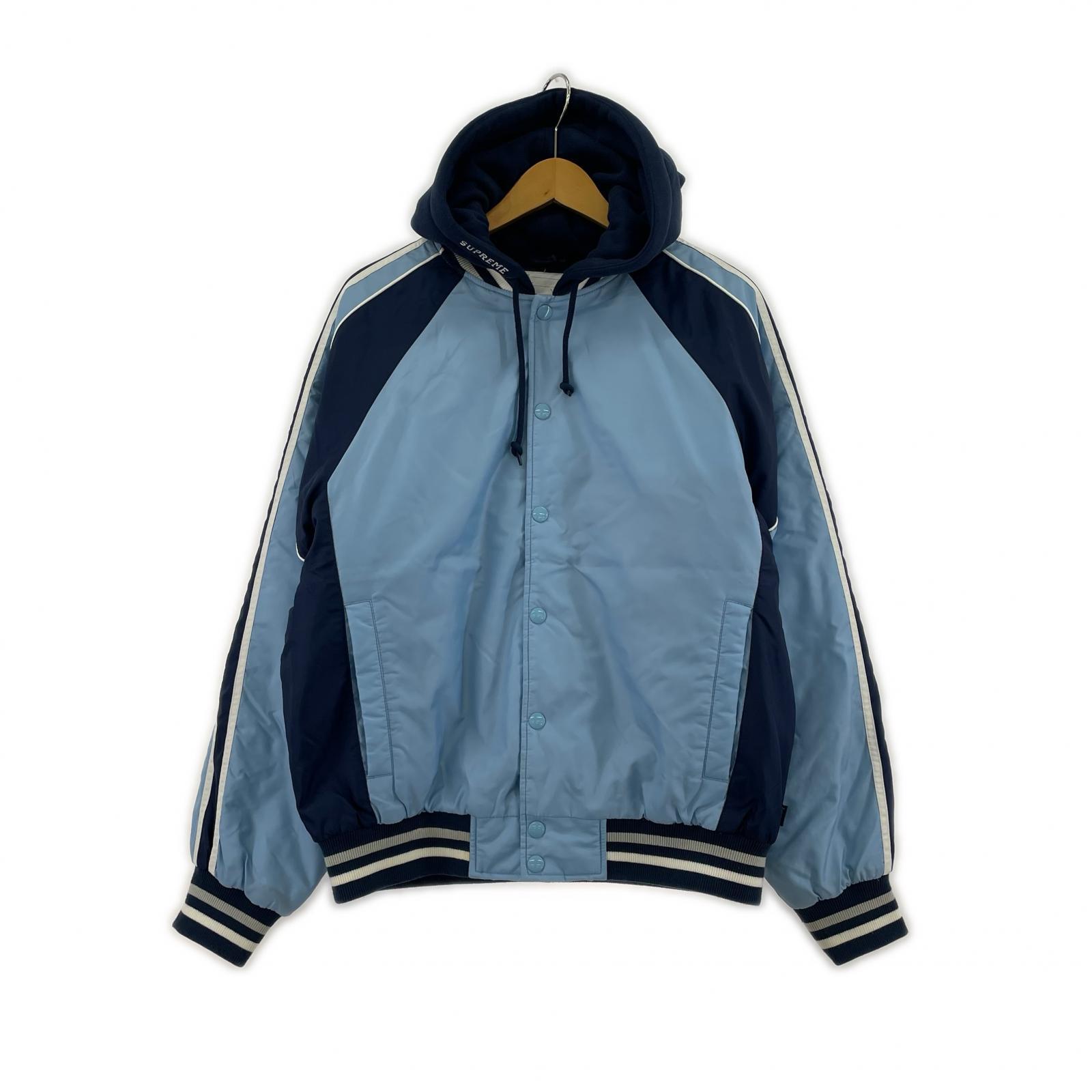 ジャケット 24SS Hooded Stadium Jacket 青 S S ブルー