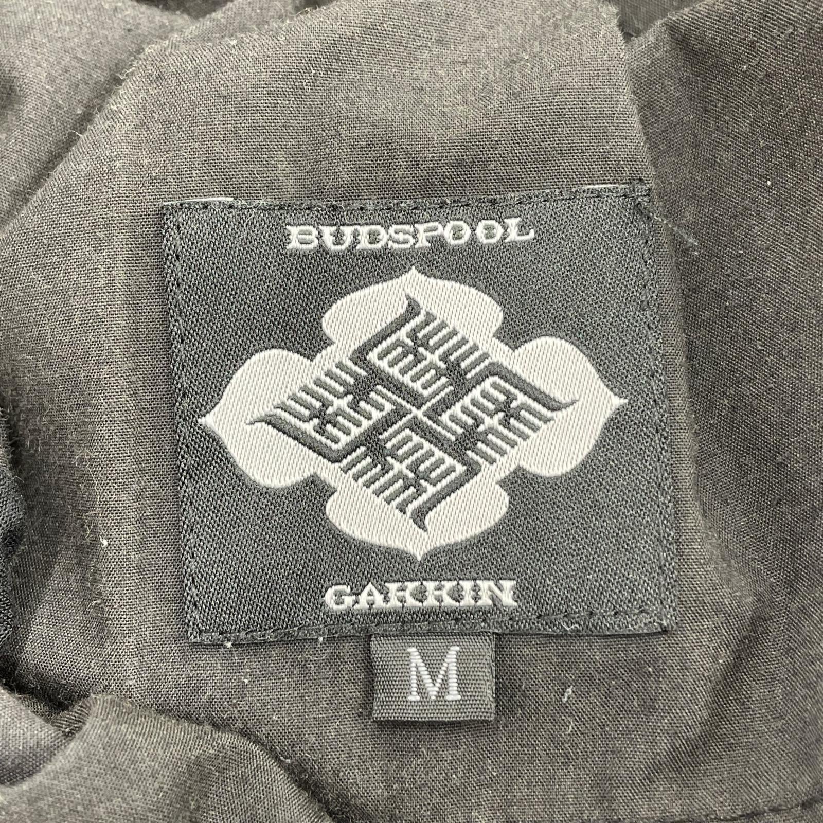 パンツ BUDSPOOL×GAKKIN 刺繍 レーヨンパンツ M ブラック M ブラック