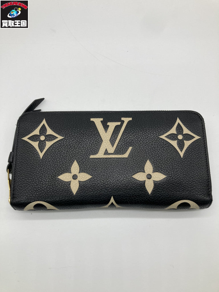LV モノ バイカラー アンプラント ジッピー・ウォレット M80481