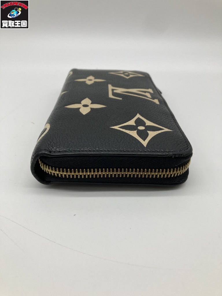 LV モノ バイカラー アンプラント ジッピー・ウォレット M80481