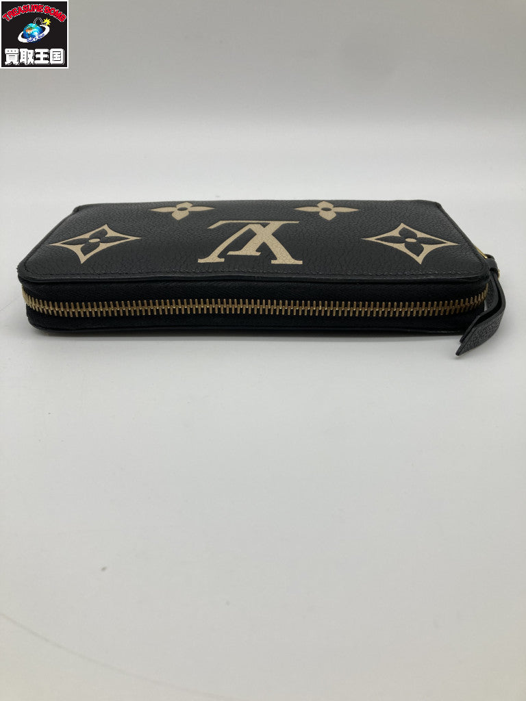 LV モノ バイカラー アンプラント ジッピー・ウォレット M80481