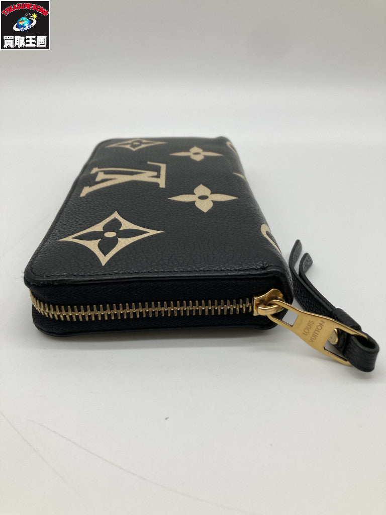 LV モノ バイカラー アンプラント ジッピー・ウォレット M80481