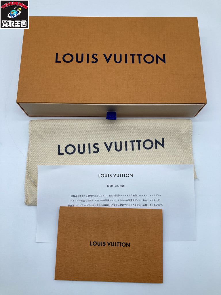 LV モノ バイカラー アンプラント ジッピー・ウォレット M80481