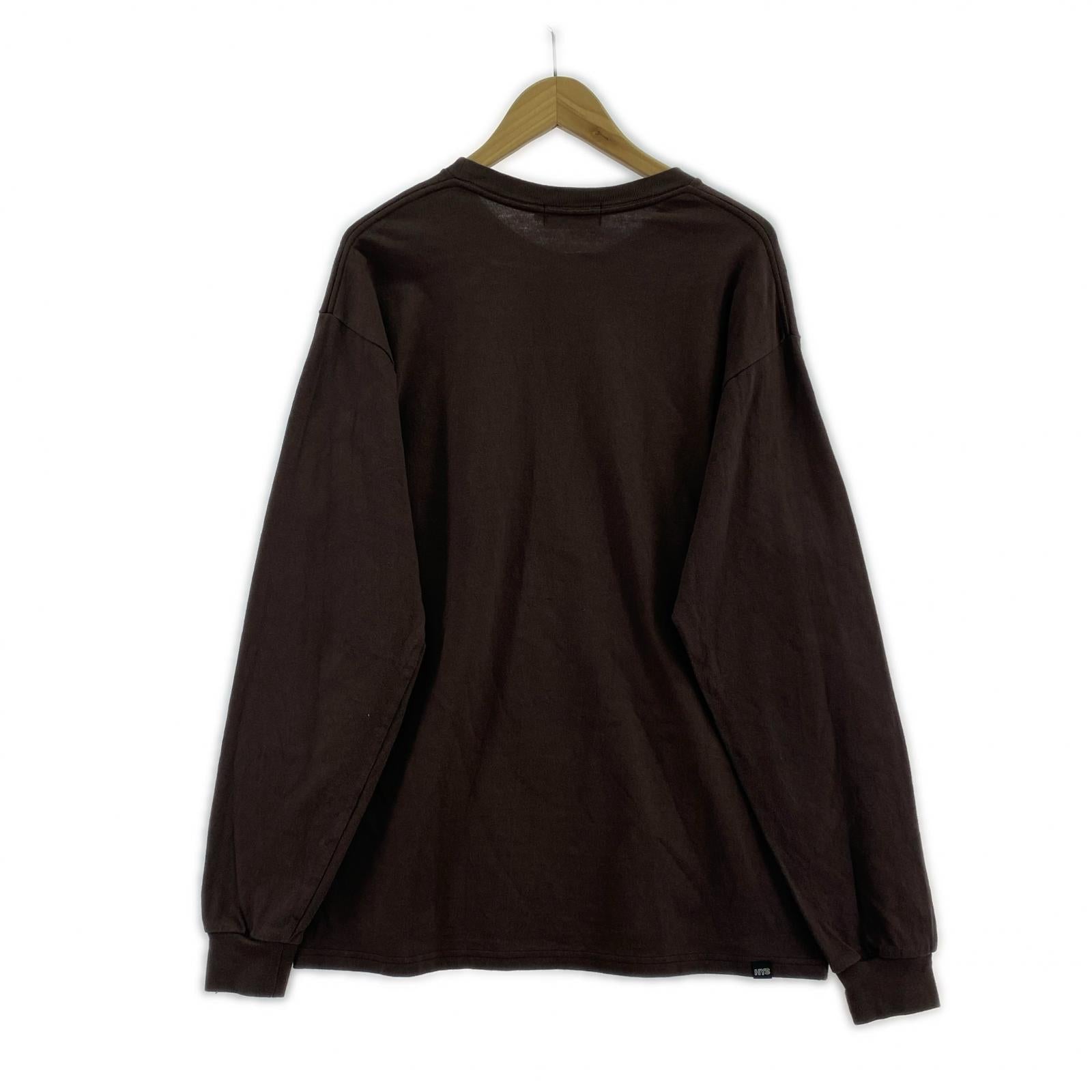長袖Tシャツ HYSTERIC LOGO (L) L ブラウン