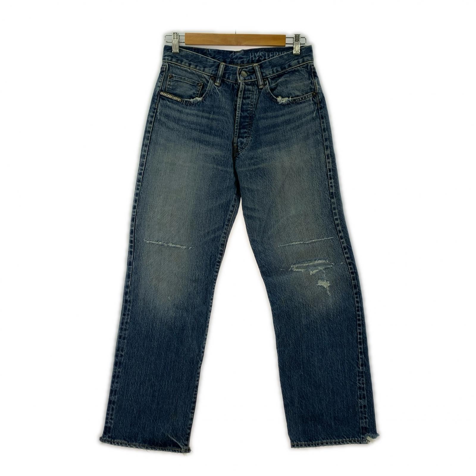 デニムパンツ AAR加工 スタッズデニムパンツ W28 28 ブルー