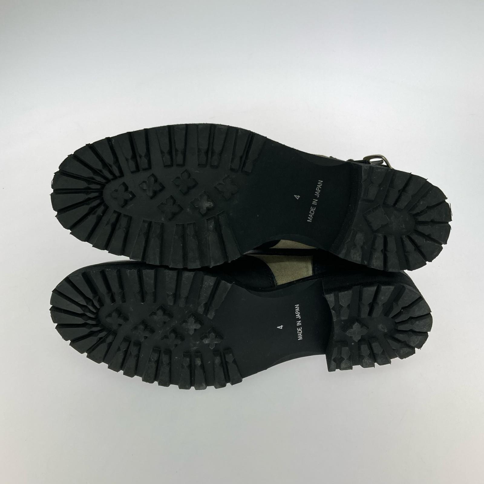 ブーツ 13AW ベルトバックル デザインブーツ 4 ブラック