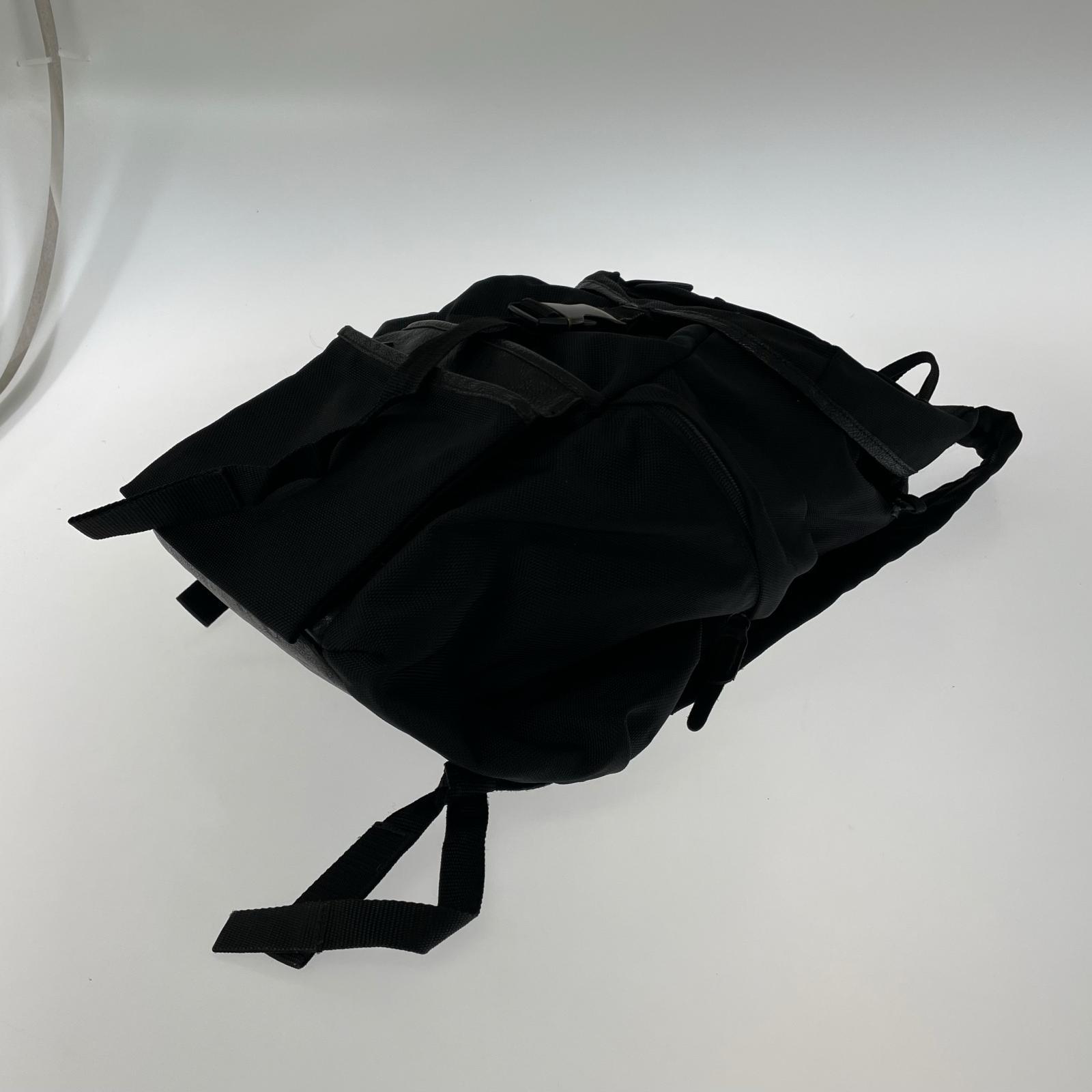 リュック・デイパック レザー切替 バックパック BLK ブラック
