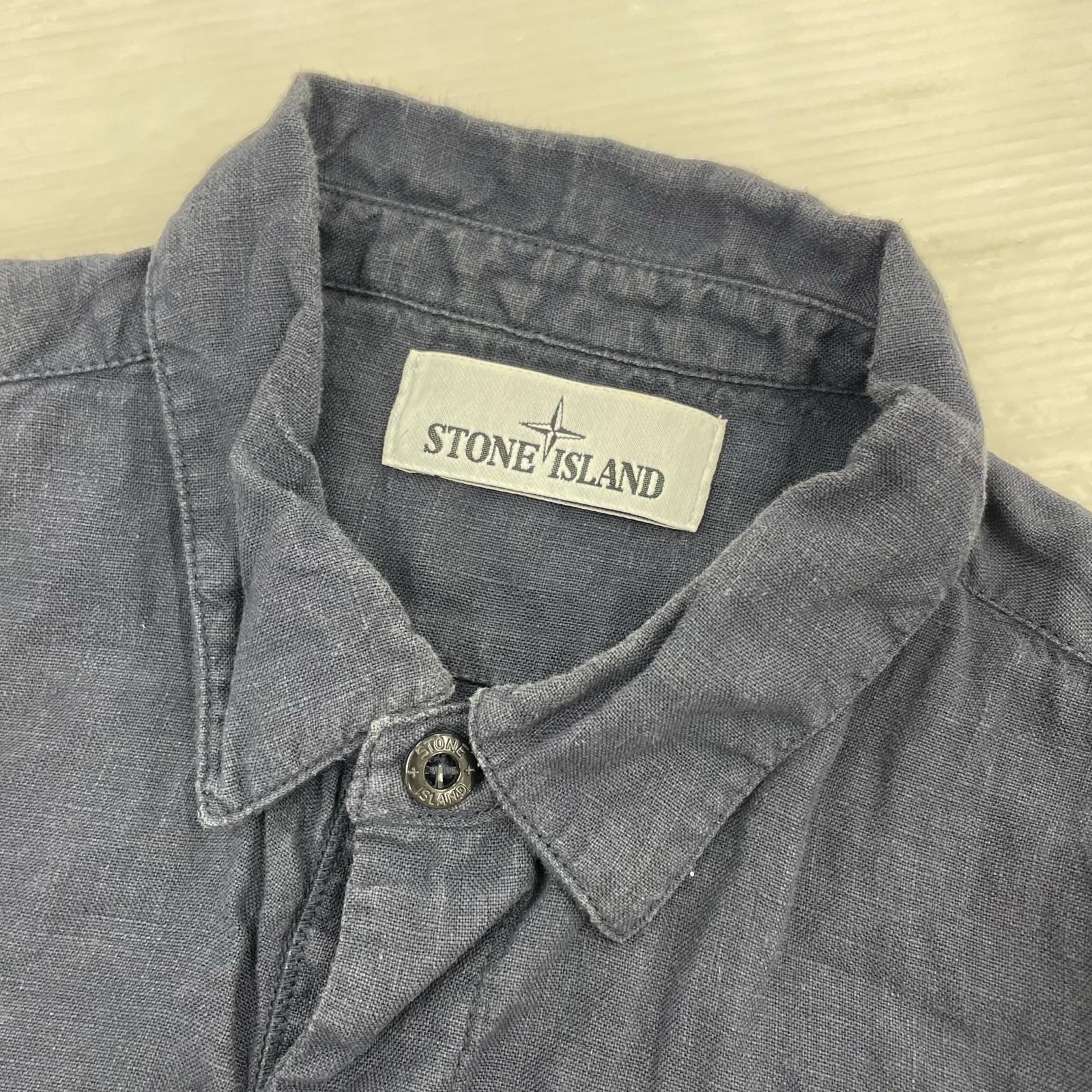 ポロシャツ 18SS リネン (S) ネイビー S ネイビー