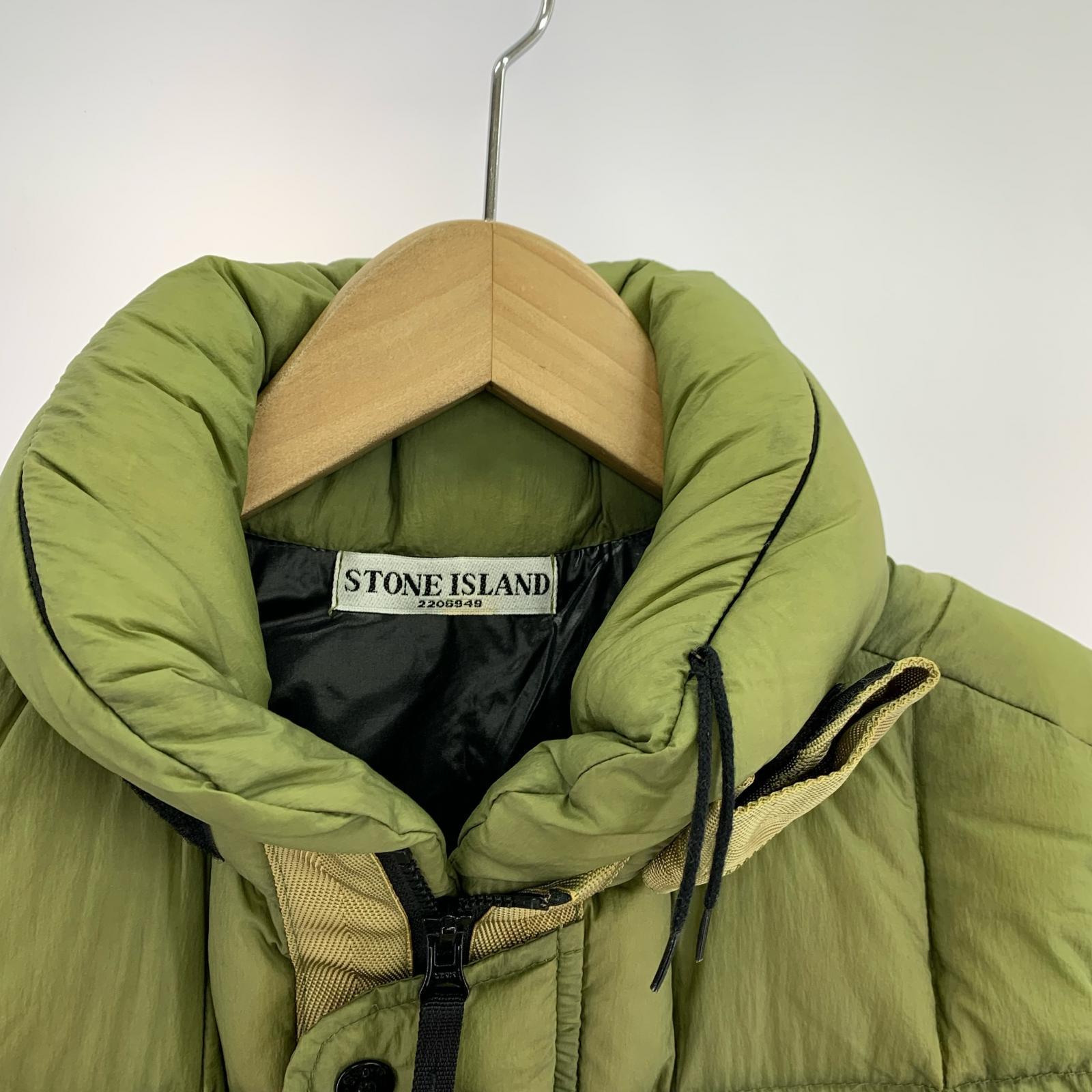 ダウンベスト 10AW Maroon Opaque Nylon Tela Down Gilet (S) S グリーン