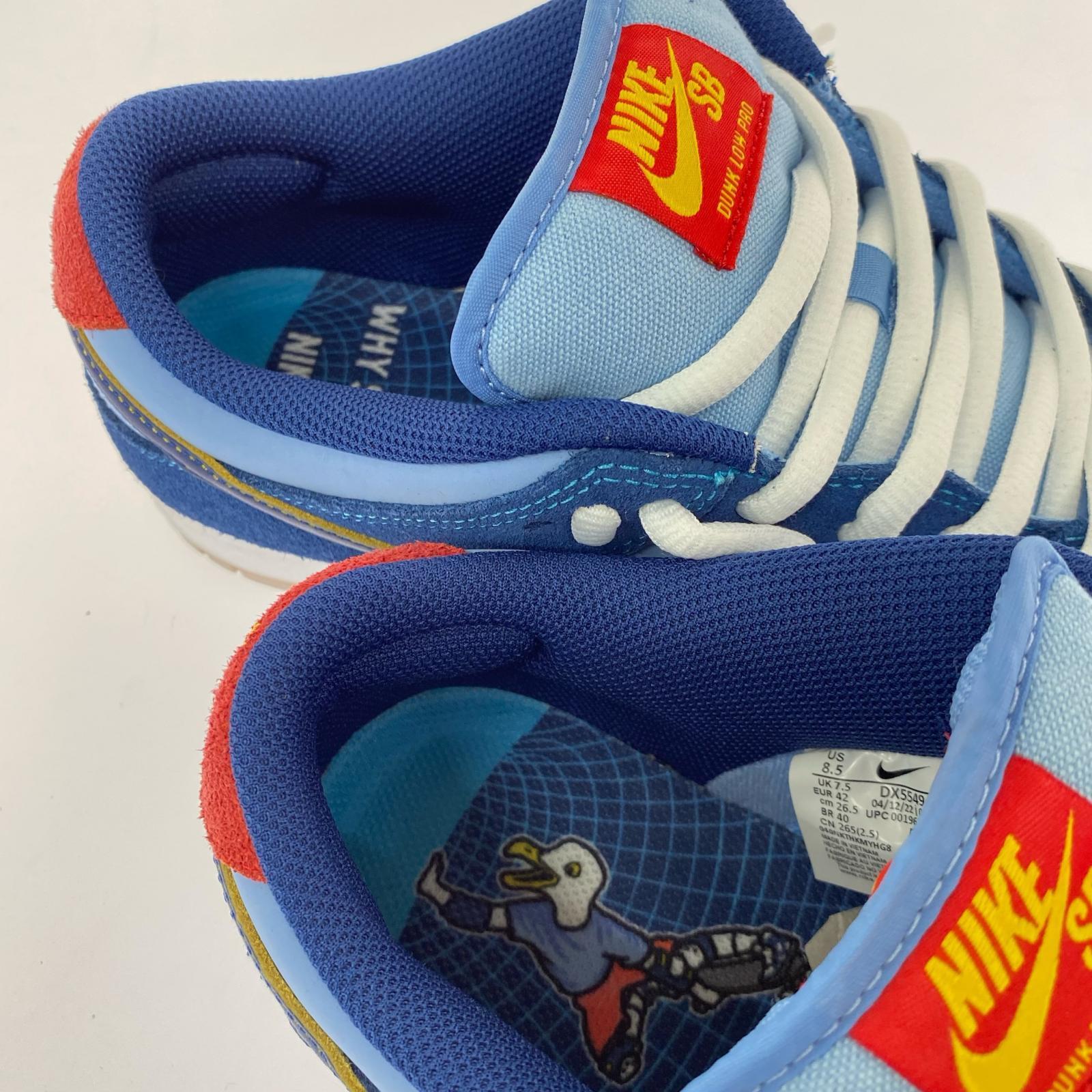 スニーカー ×Why So Sad SB Dunk Low Coastal Blue 26.5cm (US8 1/2 UK8 EU43)