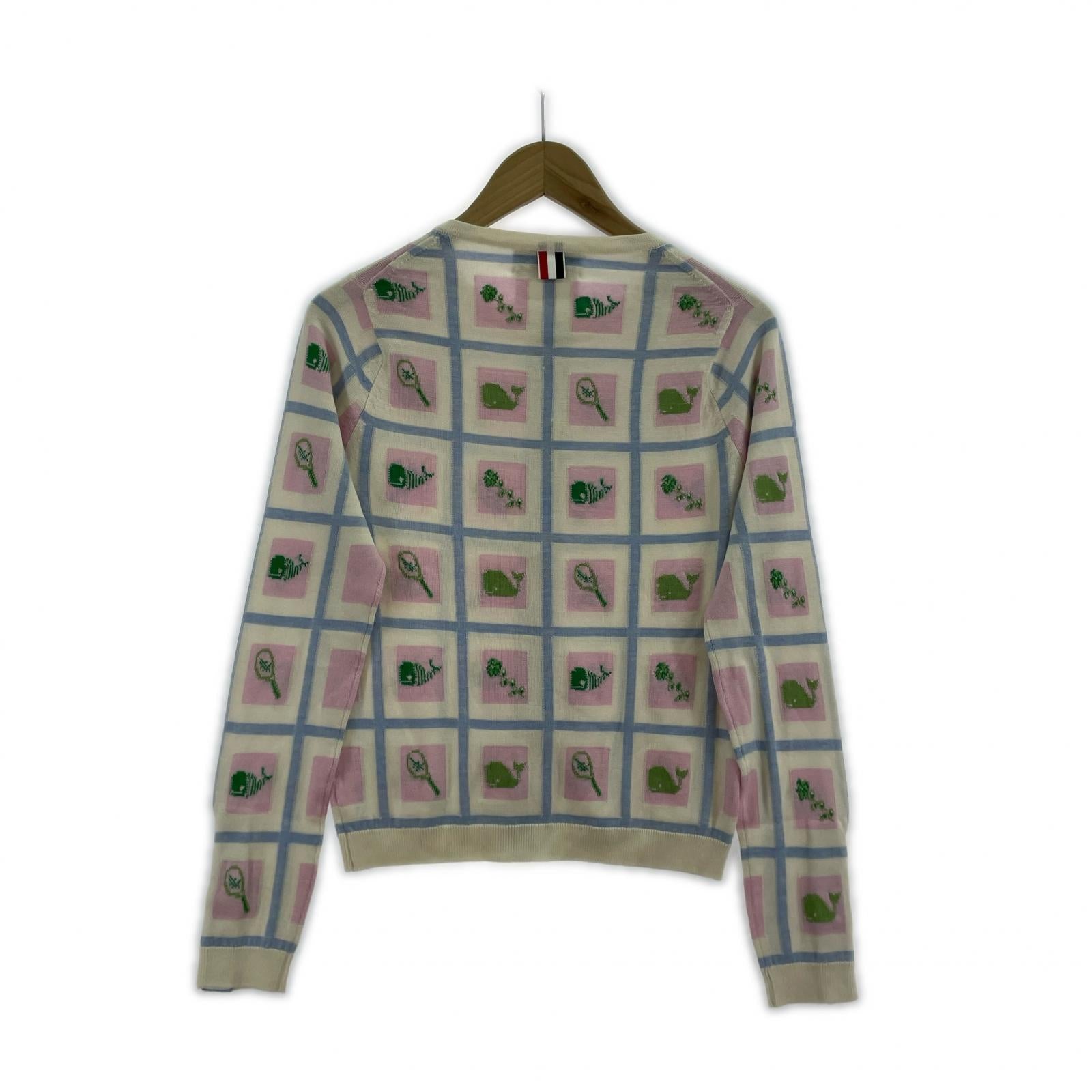 カーディガン THOM BROWNE カシミヤ シルク デザインカーディガン 3