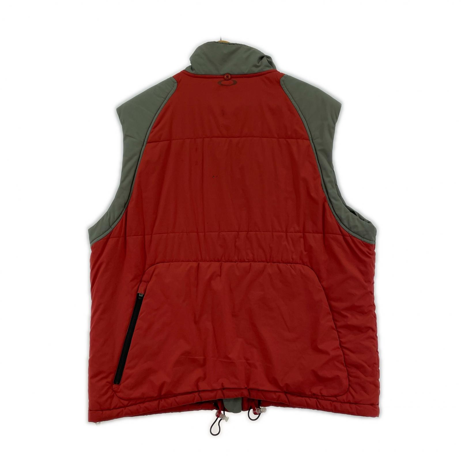 ダウンベスト 00s Multi Pocket Padded Vest L RED L