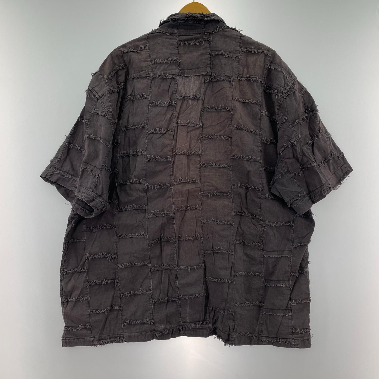 半袖シャツ 23SS Patchwork S/S Shirt 黒 (XL) ブラック