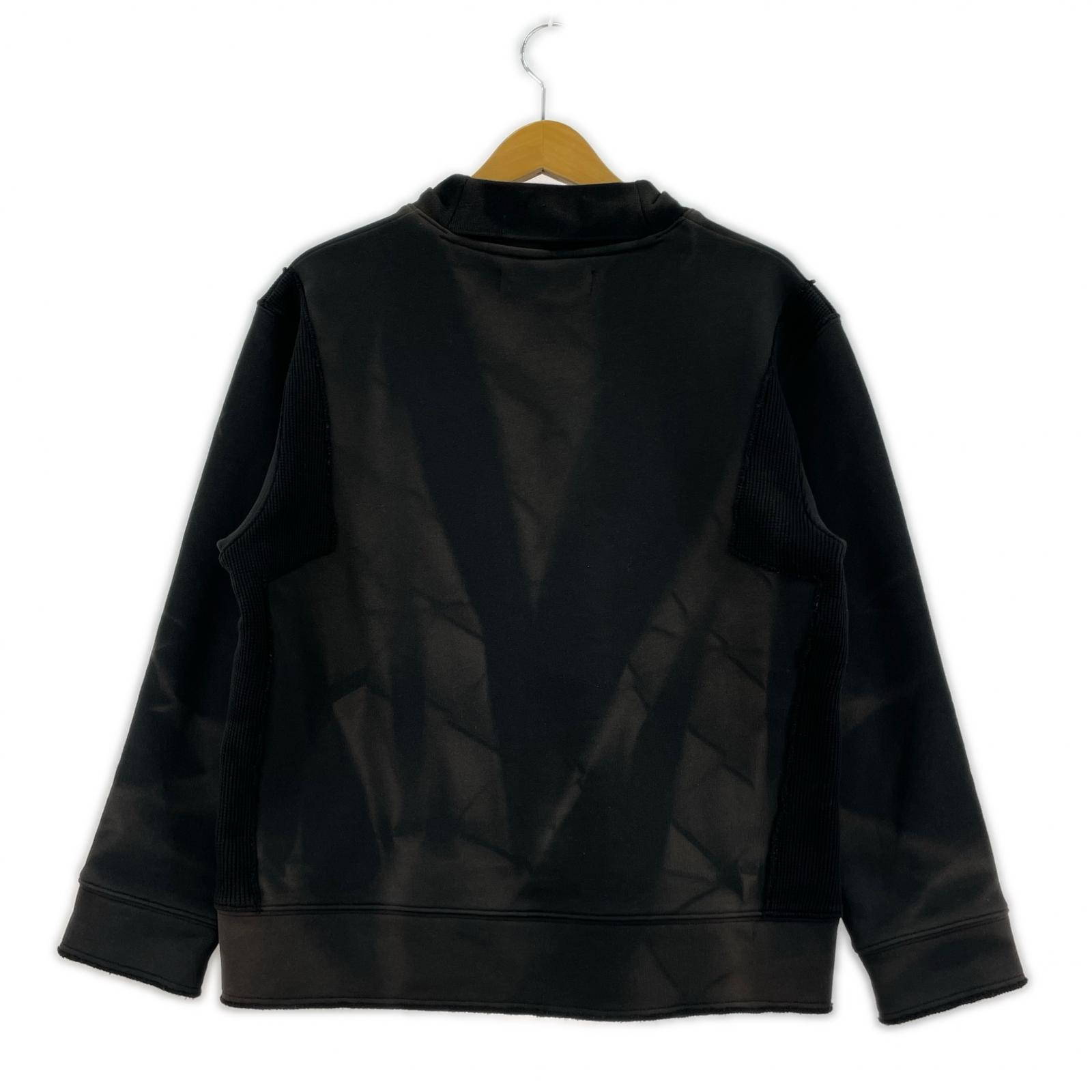 スウェット Jiyongkim Sun-Bleached 加工スウェット S ブラック