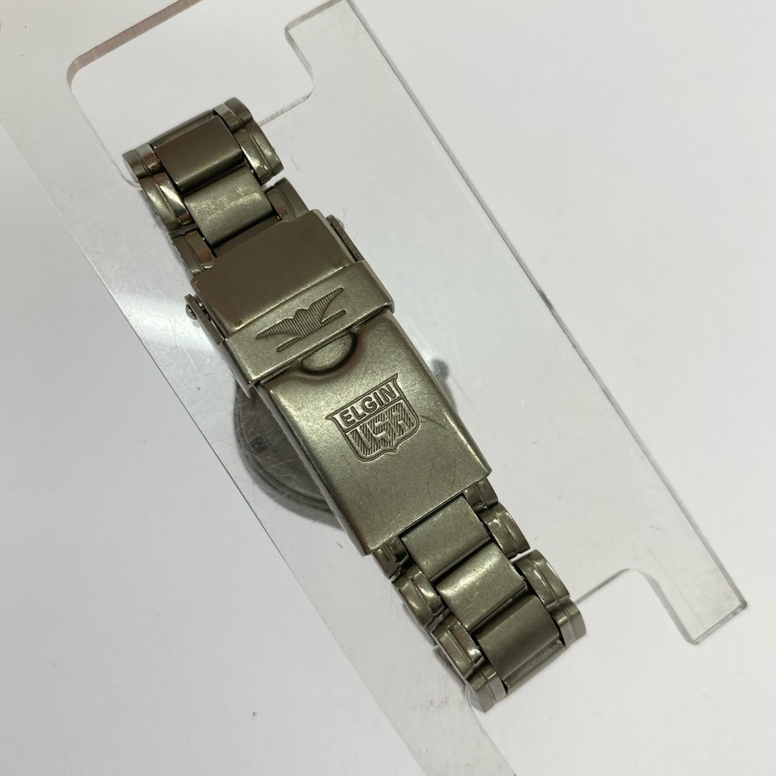 腕時計 ELGIN TITANIUM SOLAR DRIVE シルバー
