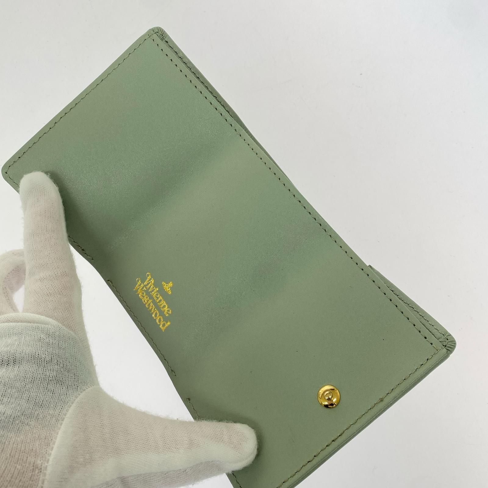 コンパクトウォレット Vivienne Westwood コンパクトウォレット セージ グリーン