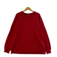 長袖Tシャツ Co/Silk Nep Raglan Tee 2 レッド