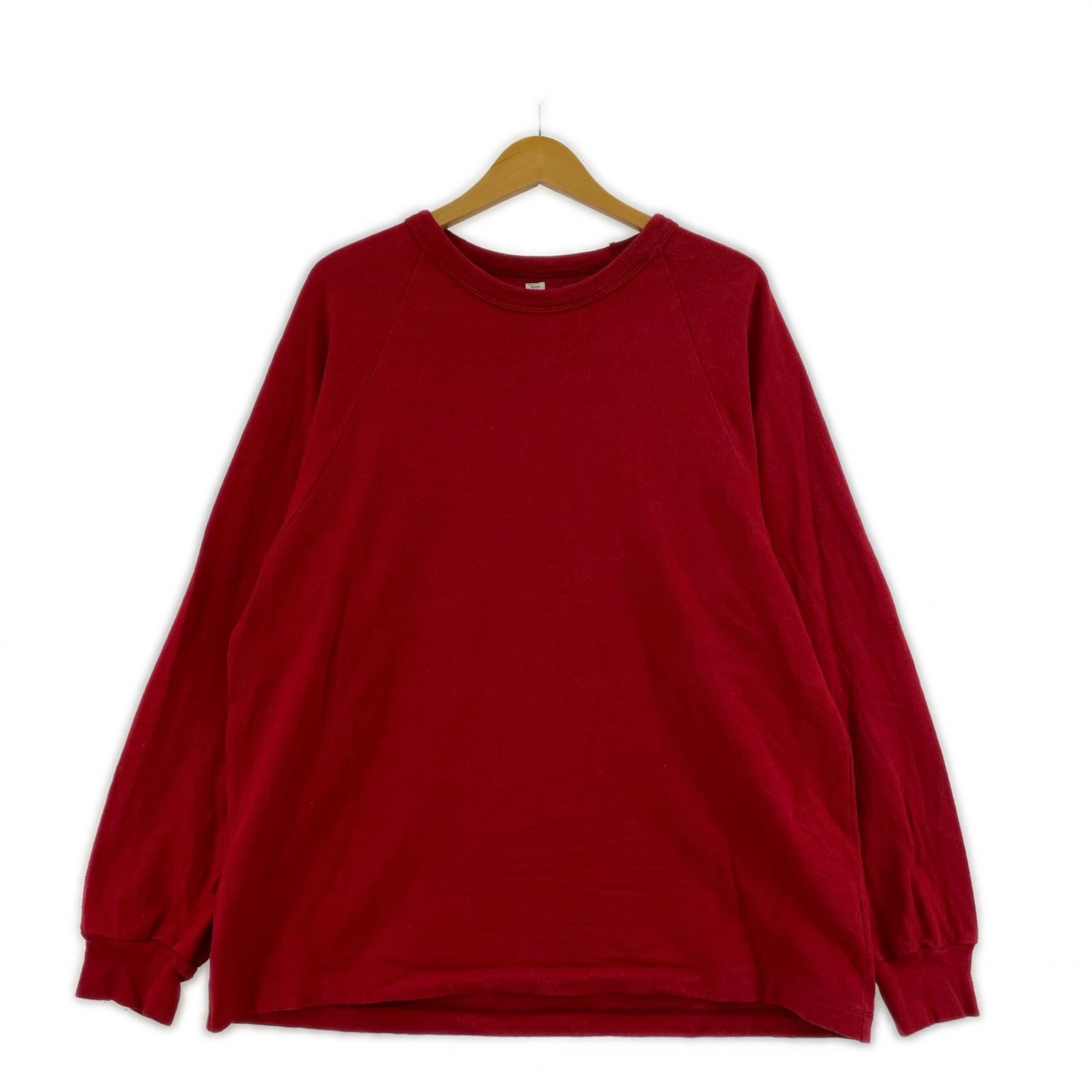 長袖Tシャツ Co/Silk Nep Raglan Tee 2 レッド