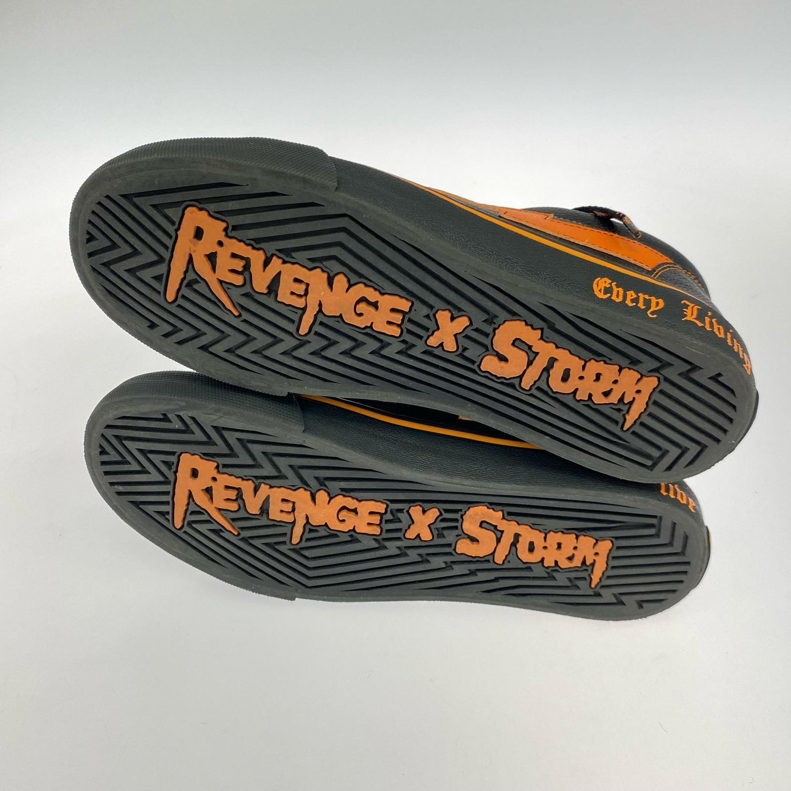 スニーカー REVENGE STORM スニーカー 28.0cm 黒 オレンジ ブラック