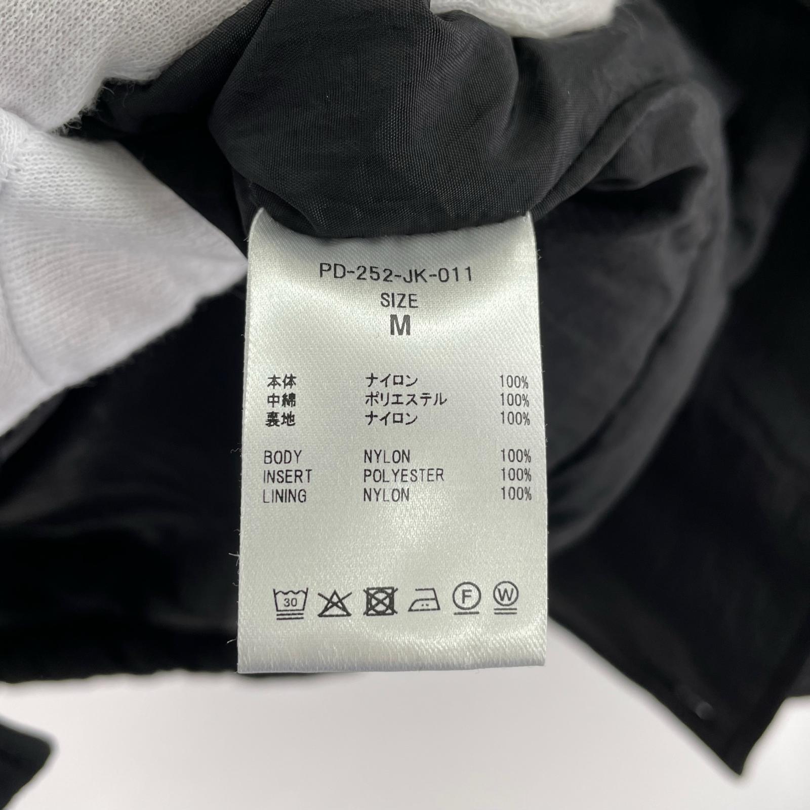 ダウンジャケット DOUBLE CUSHY HOODED JACKET SIZE:M M ブラック
