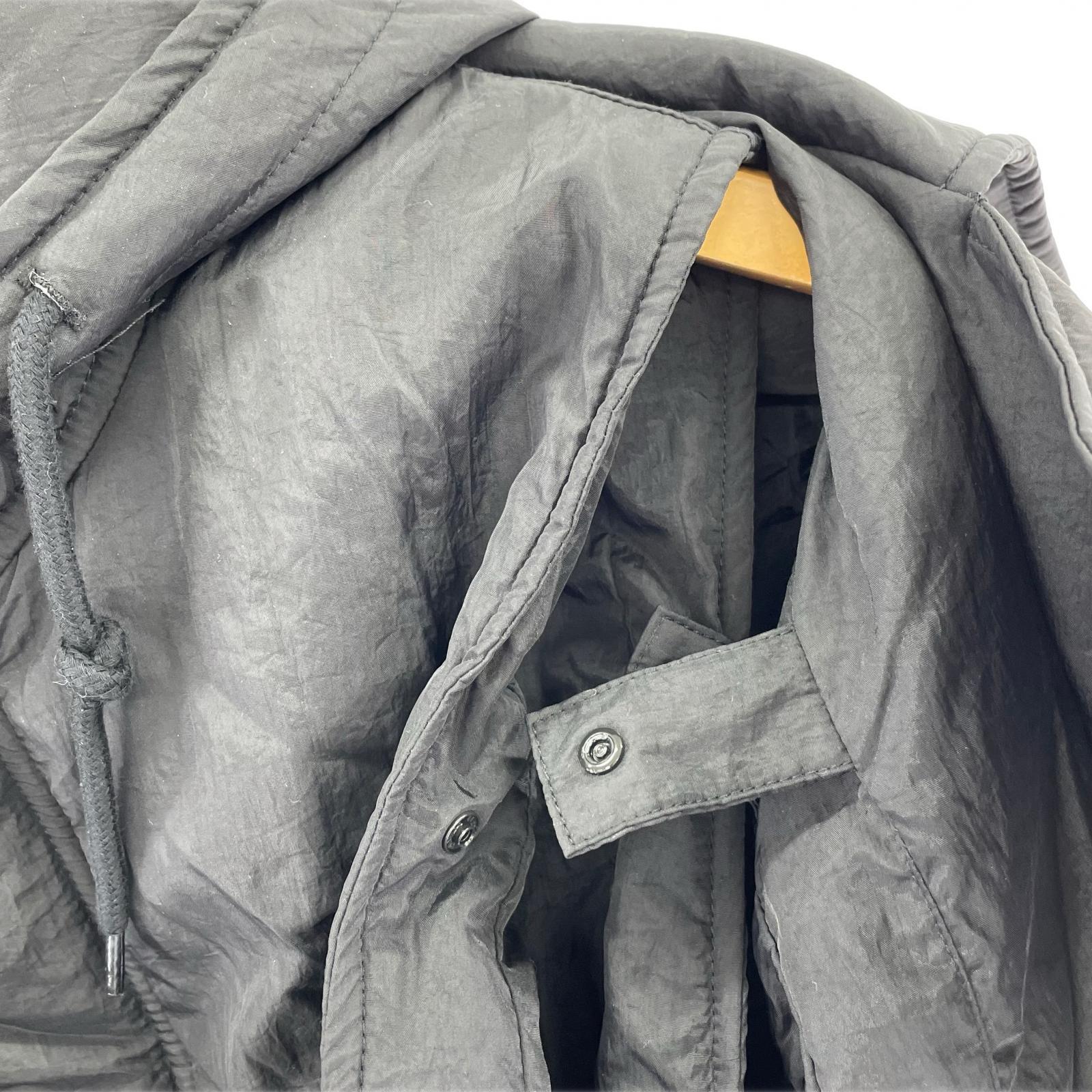 ダウンジャケット DOUBLE CUSHY HOODED JACKET SIZE:M M ブラック