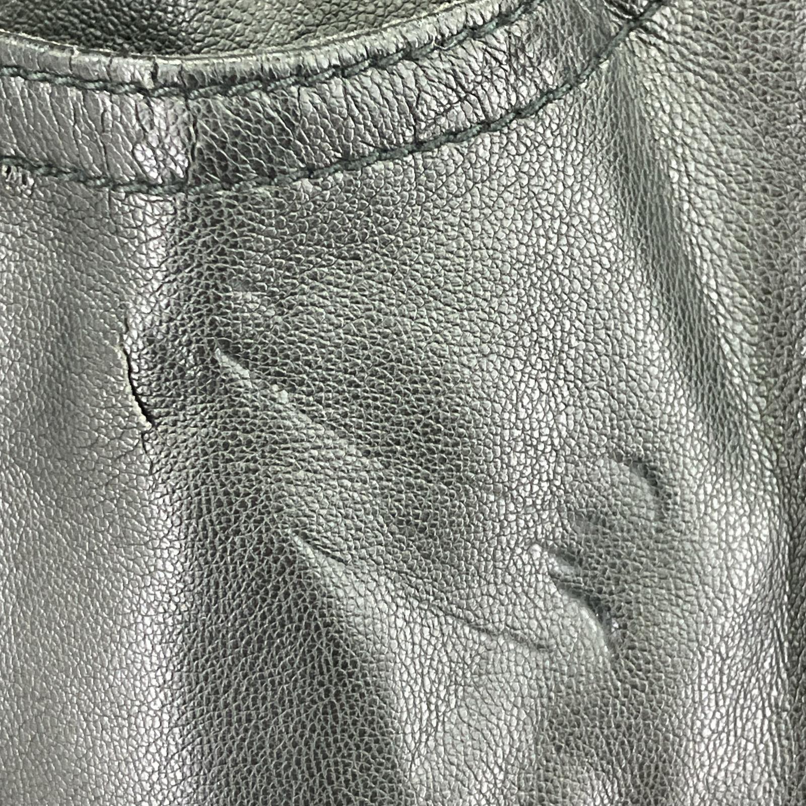 パンツ SUPER BIG PANTS -WASHABLE LAMB SKIN ブラック