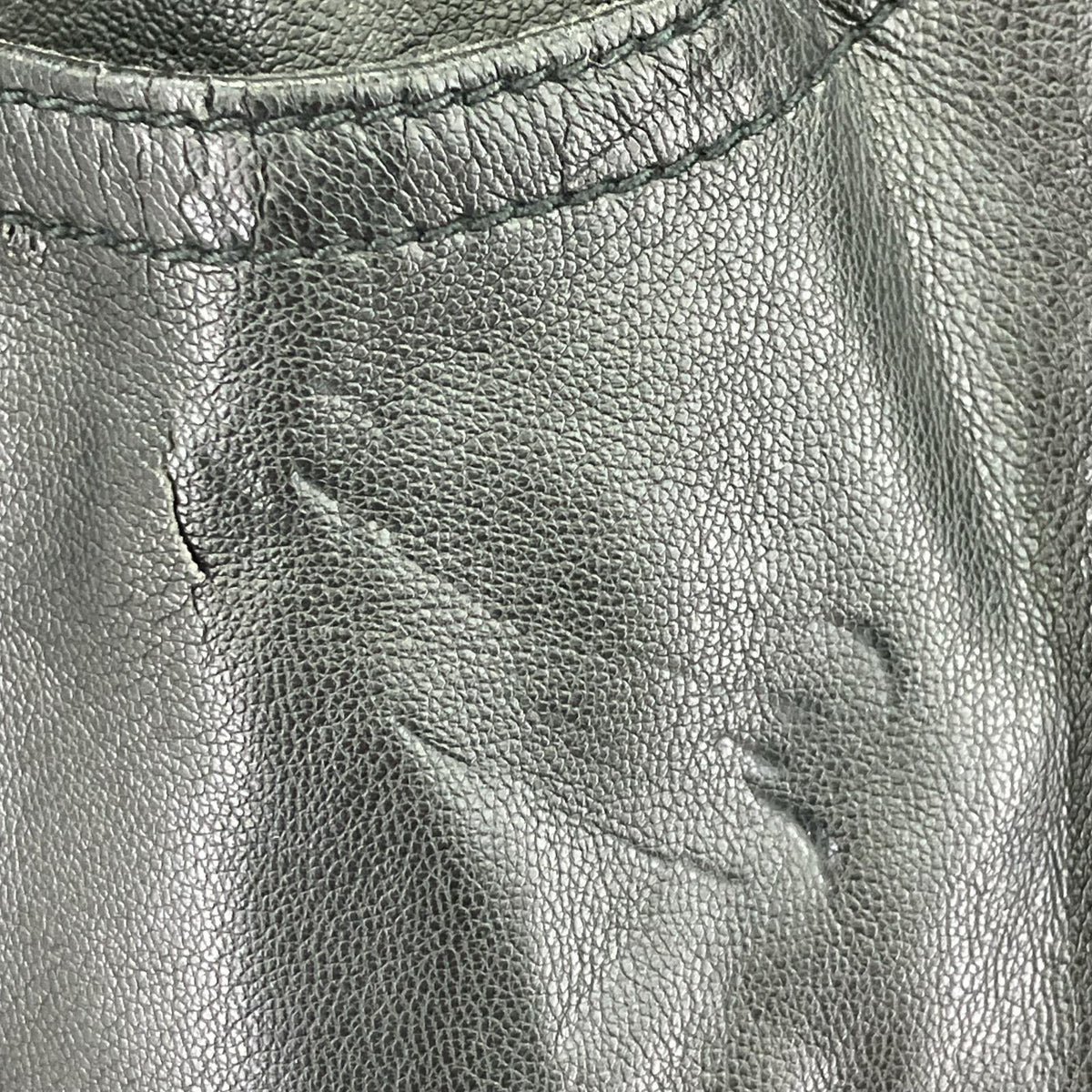 パンツ SUPER BIG PANTS -WASHABLE LAMB SKIN ブラック