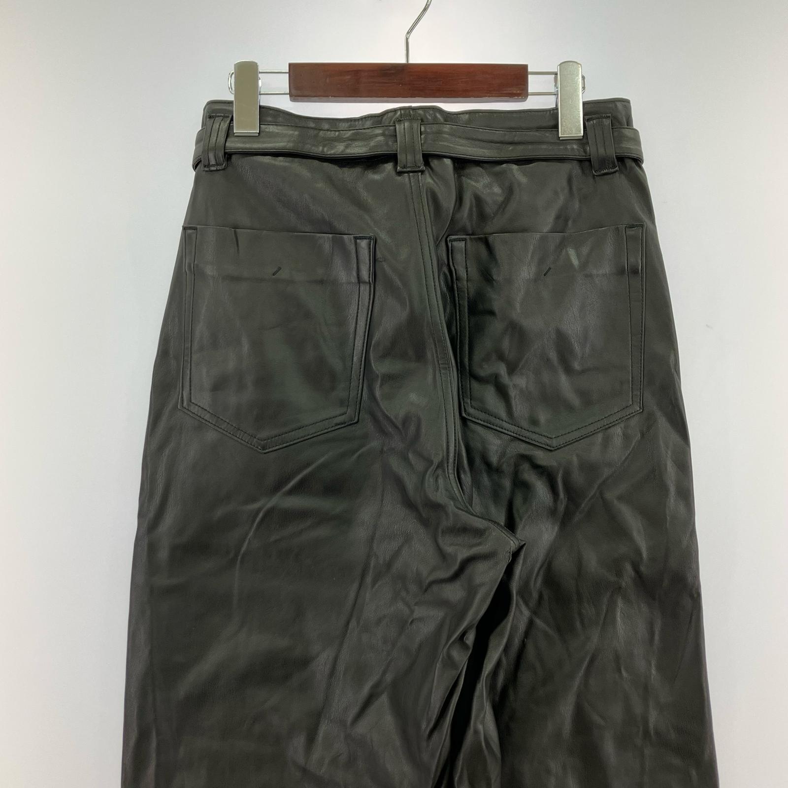 パンツ SUPER BIG PANTS -WASHABLE LAMB SKIN ブラック