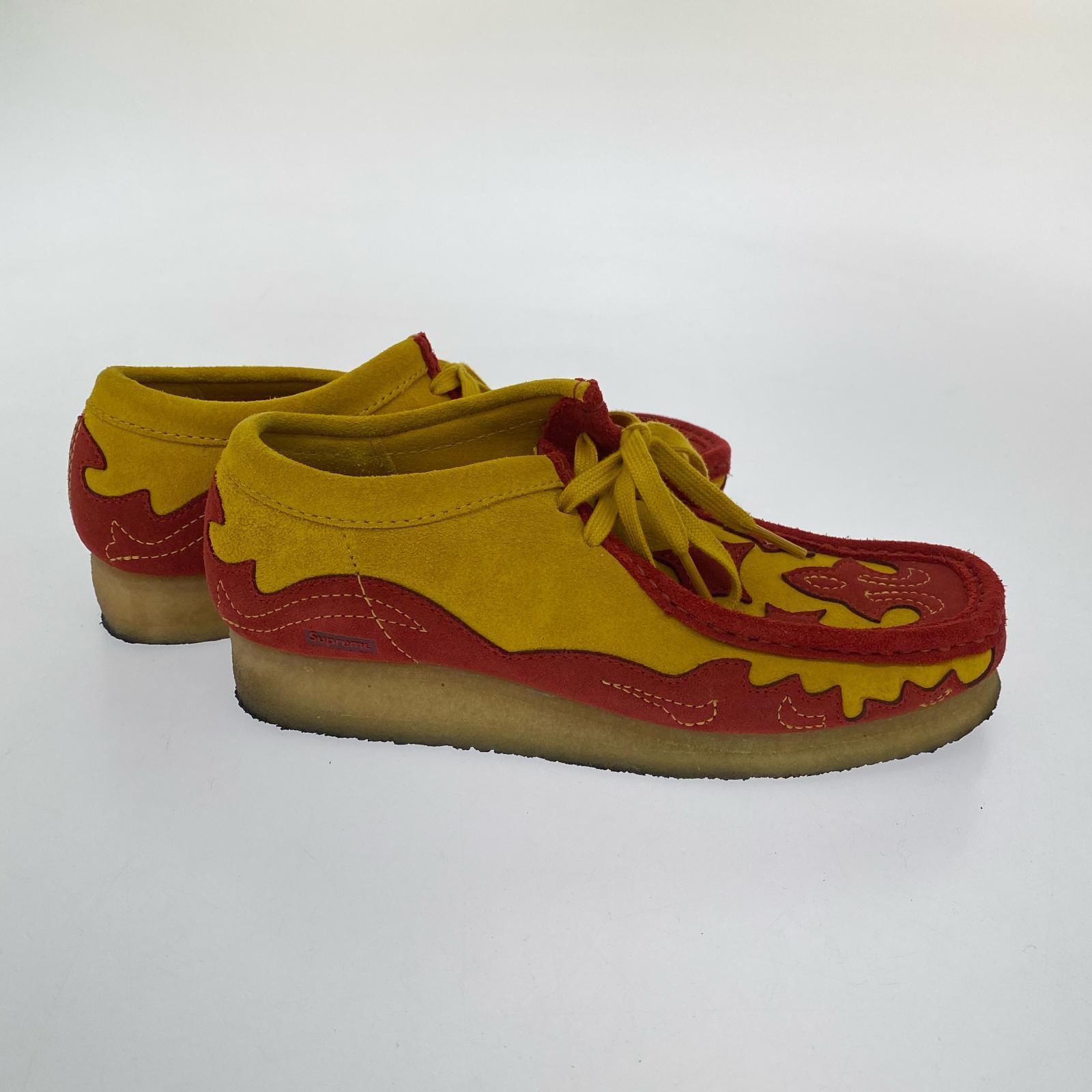 シューズ ×Clarks Originals Wallabee YLW/RED UK5