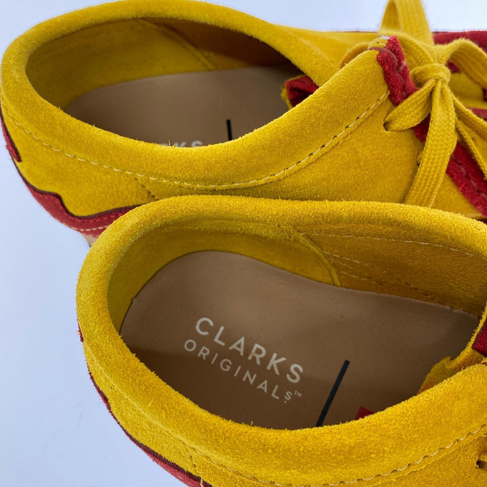 シューズ ×Clarks Originals Wallabee YLW/RED UK5