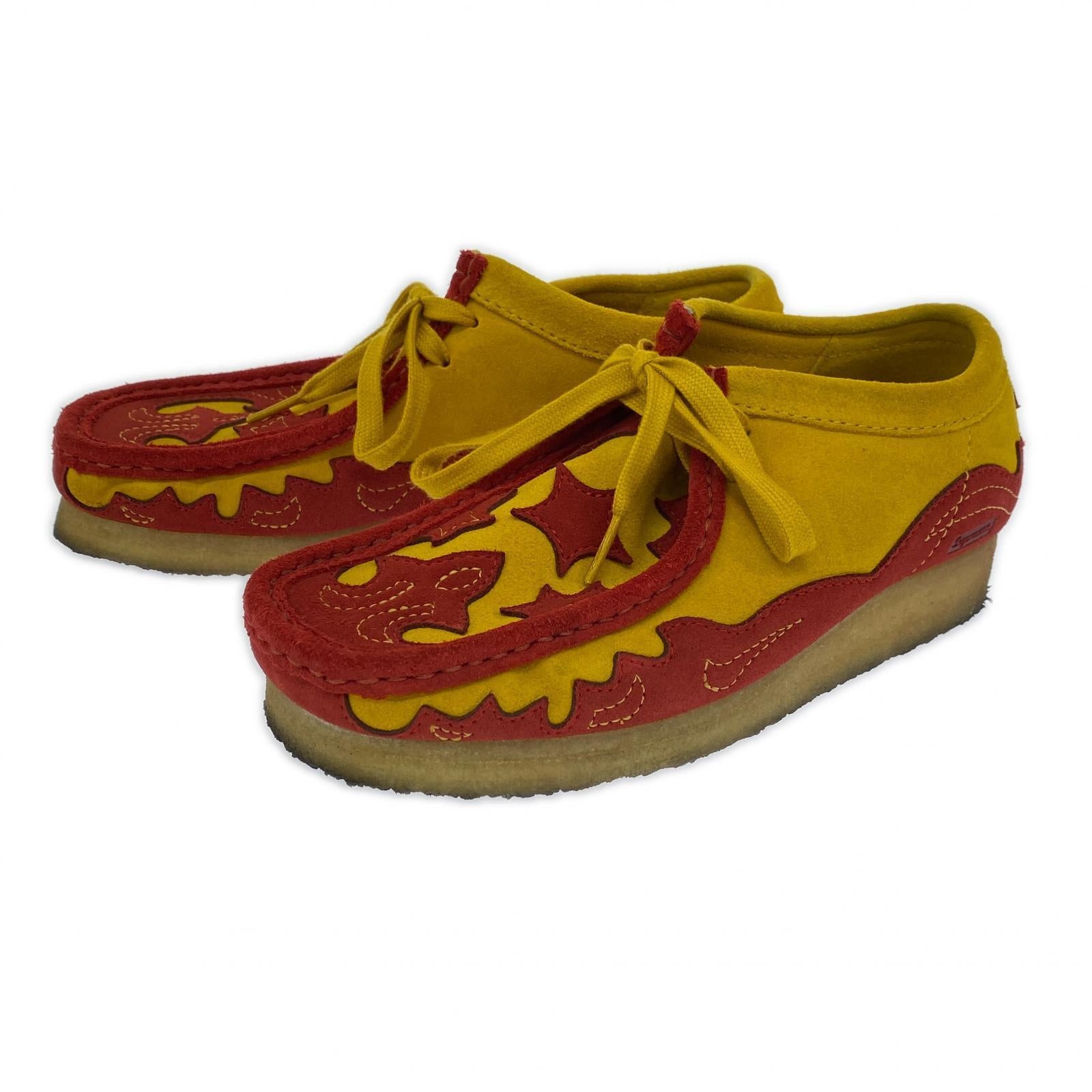 シューズ ×Clarks Originals Wallabee YLW/RED UK5