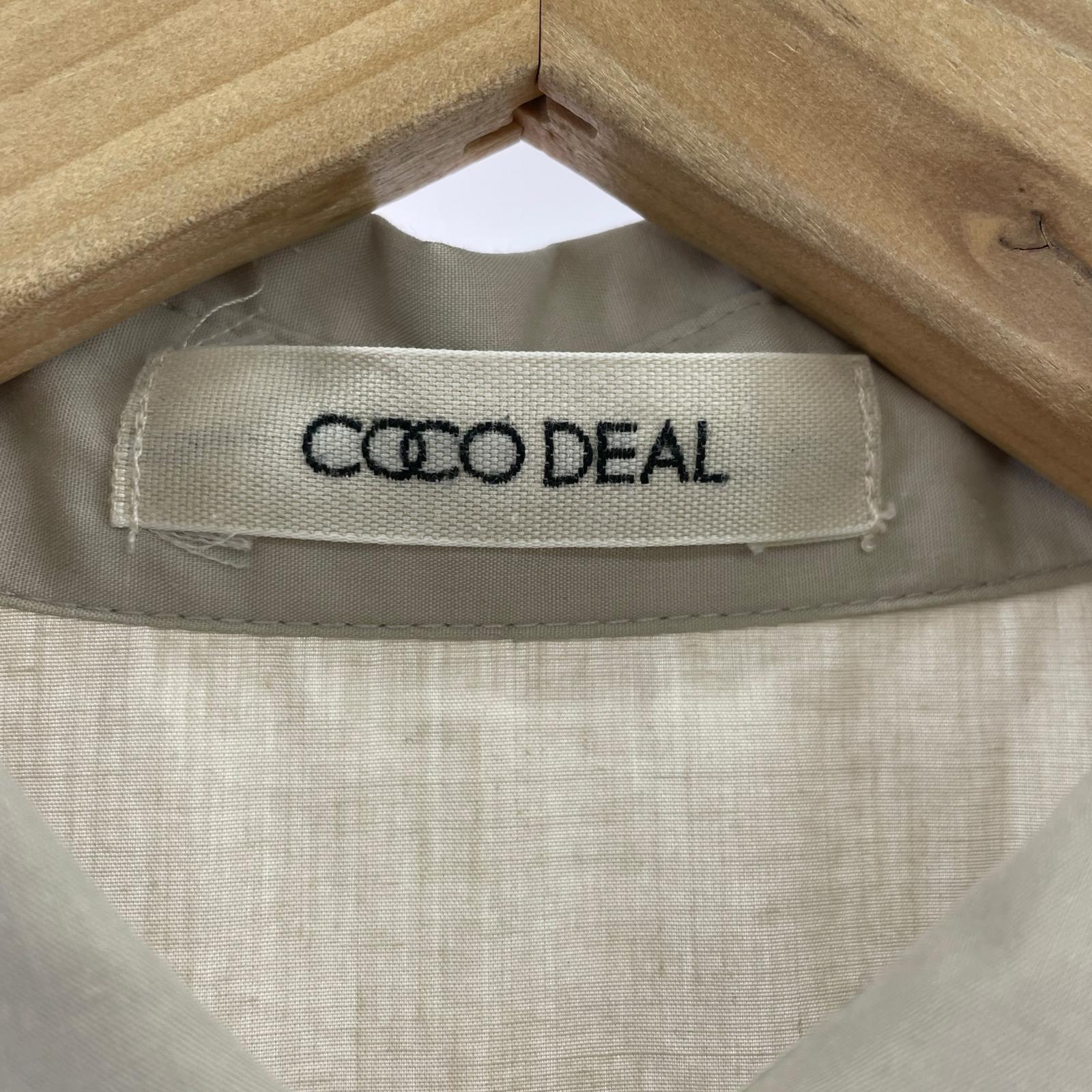長袖シャツ COCODEAL/ベージュ 2 ベージュ
