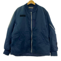 ジャケット 90s 初期 MA-1 フライトジャケット ネイビー (L) L ネイビー