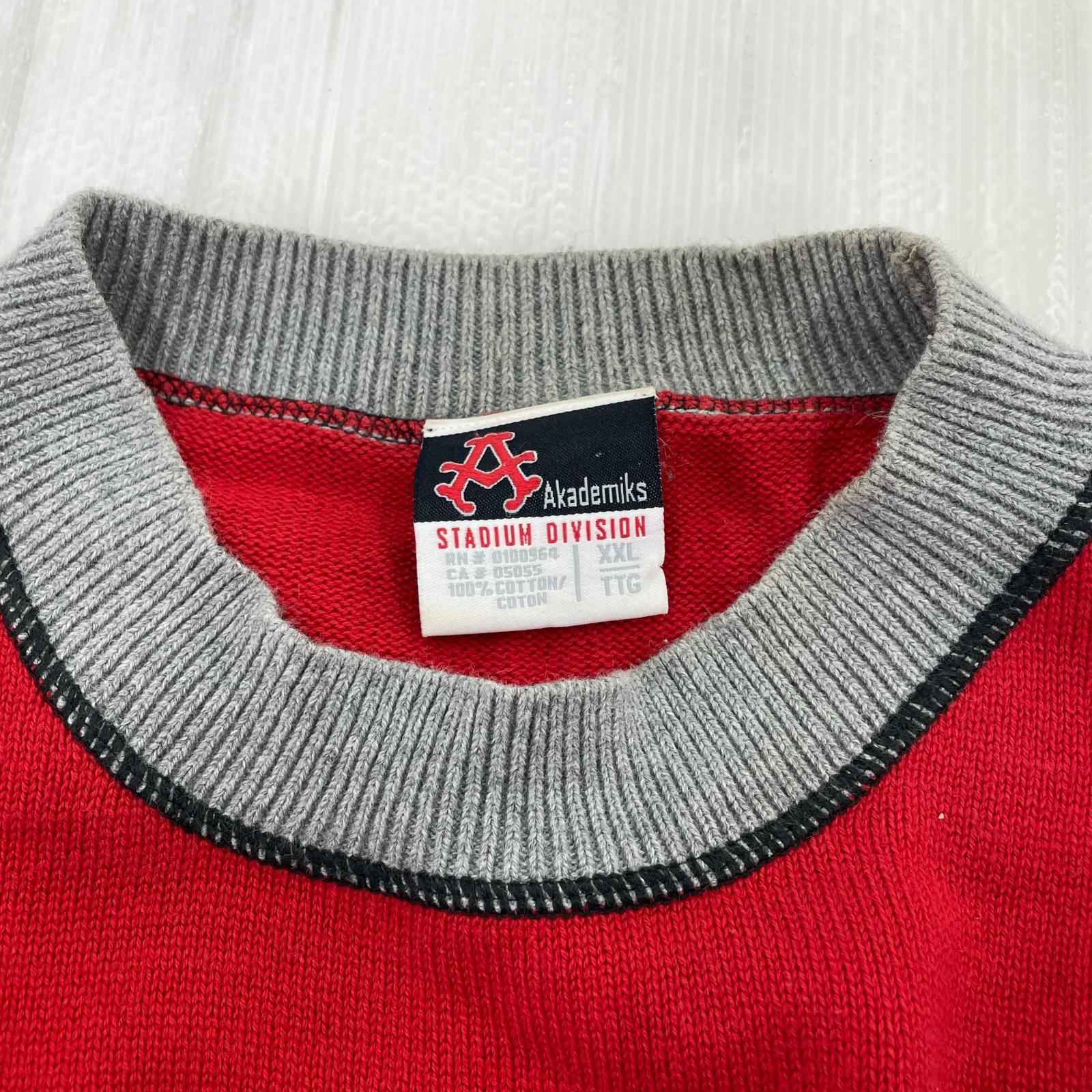 ニット Akademiks BLOCK RUNNERS/ニット/XXL グレー