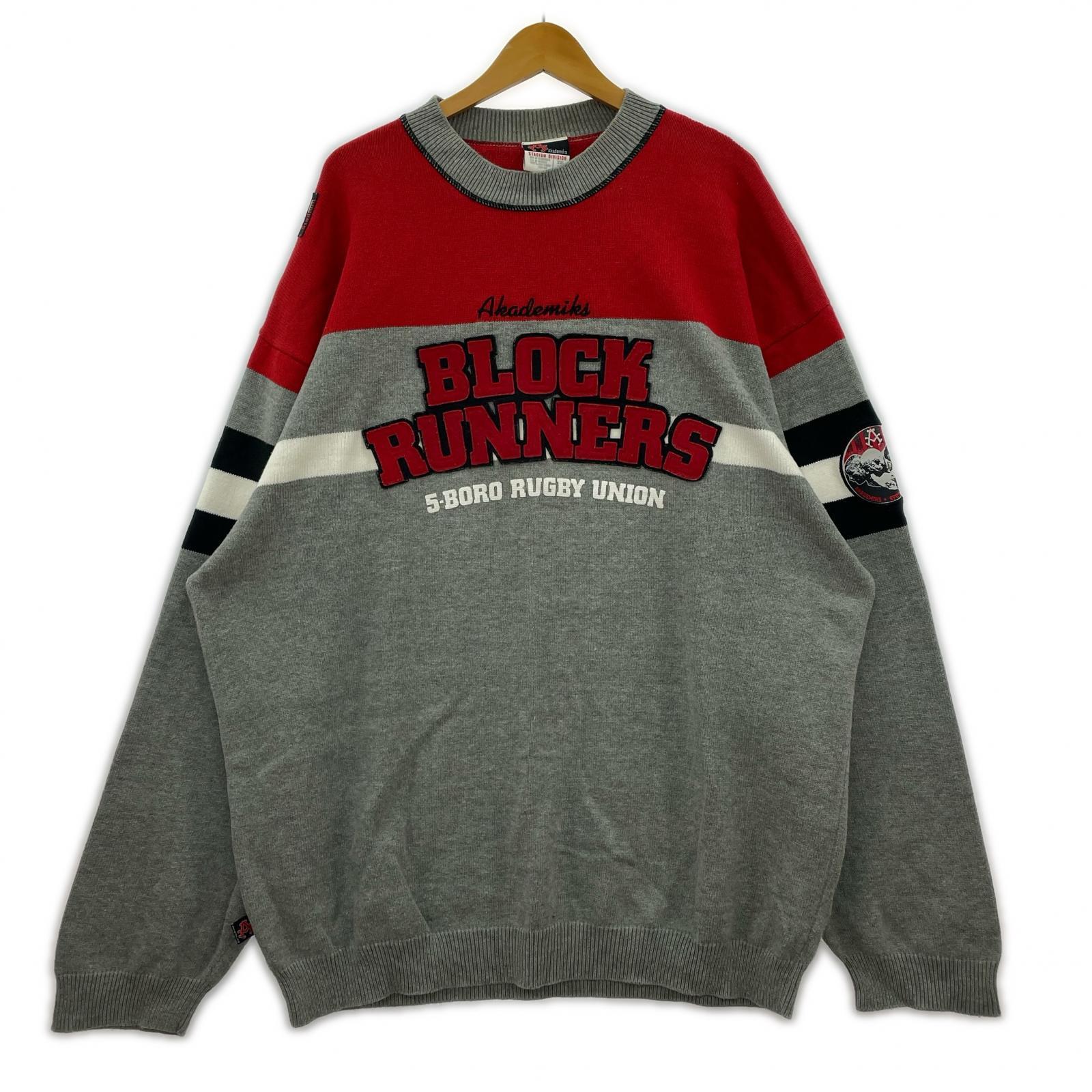 ニット Akademiks BLOCK RUNNERS/ニット/XXL グレー