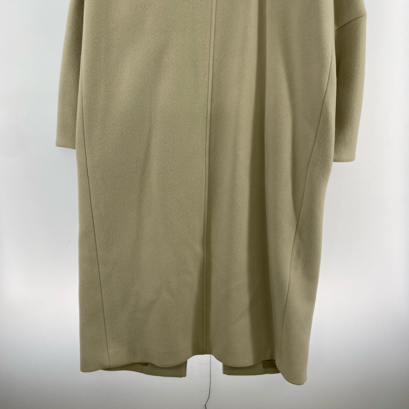 ジャケット 23AW RIB COLLAR WOOL LONG COAT 1 ベージュ