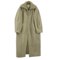 ジャケット 23AW RIB COLLAR WOOL LONG COAT 1 ベージュ