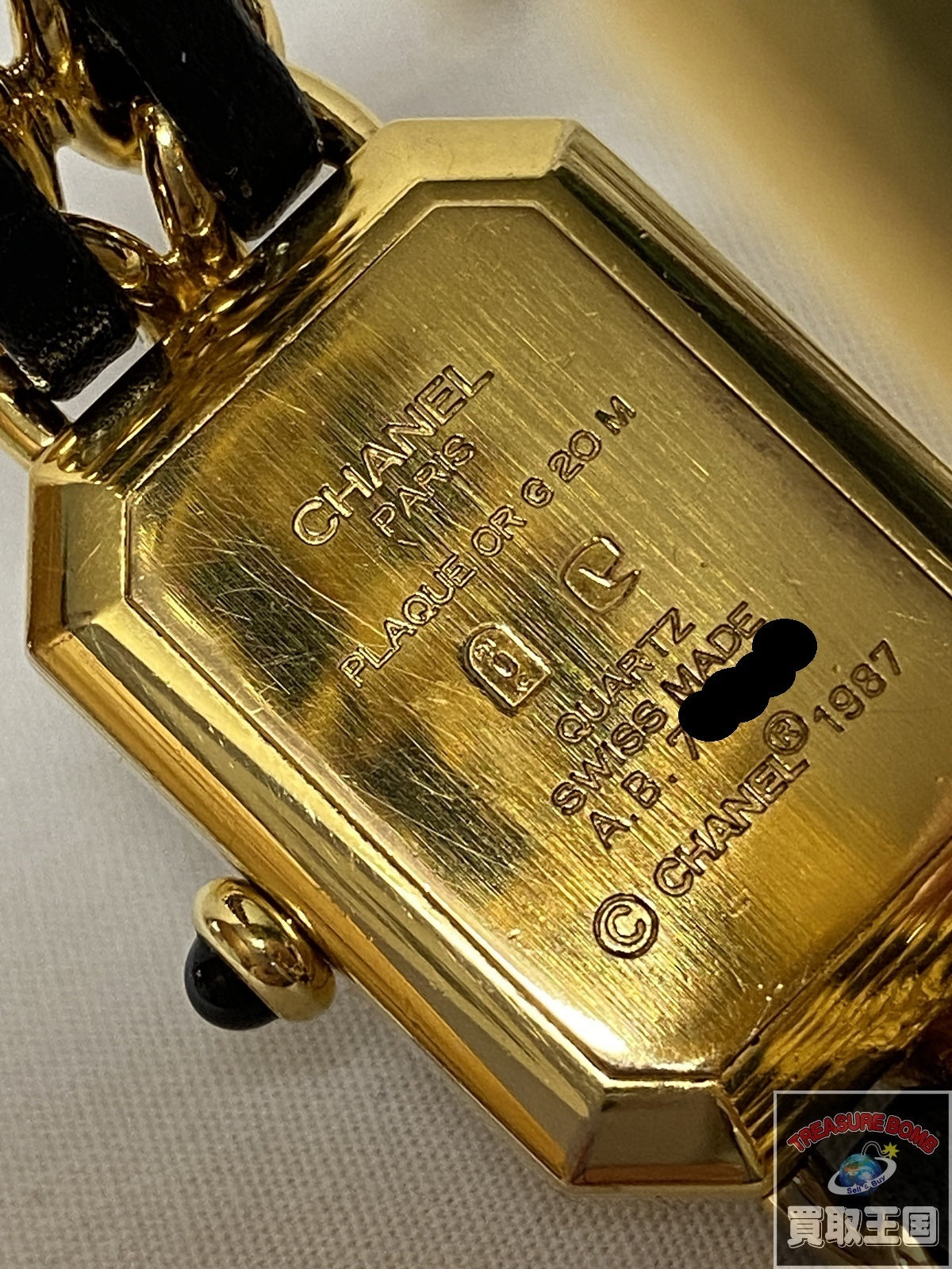 CHANEL/プルミエールL/QZ/H0001/レザーベルト社外 H0001 腕時計