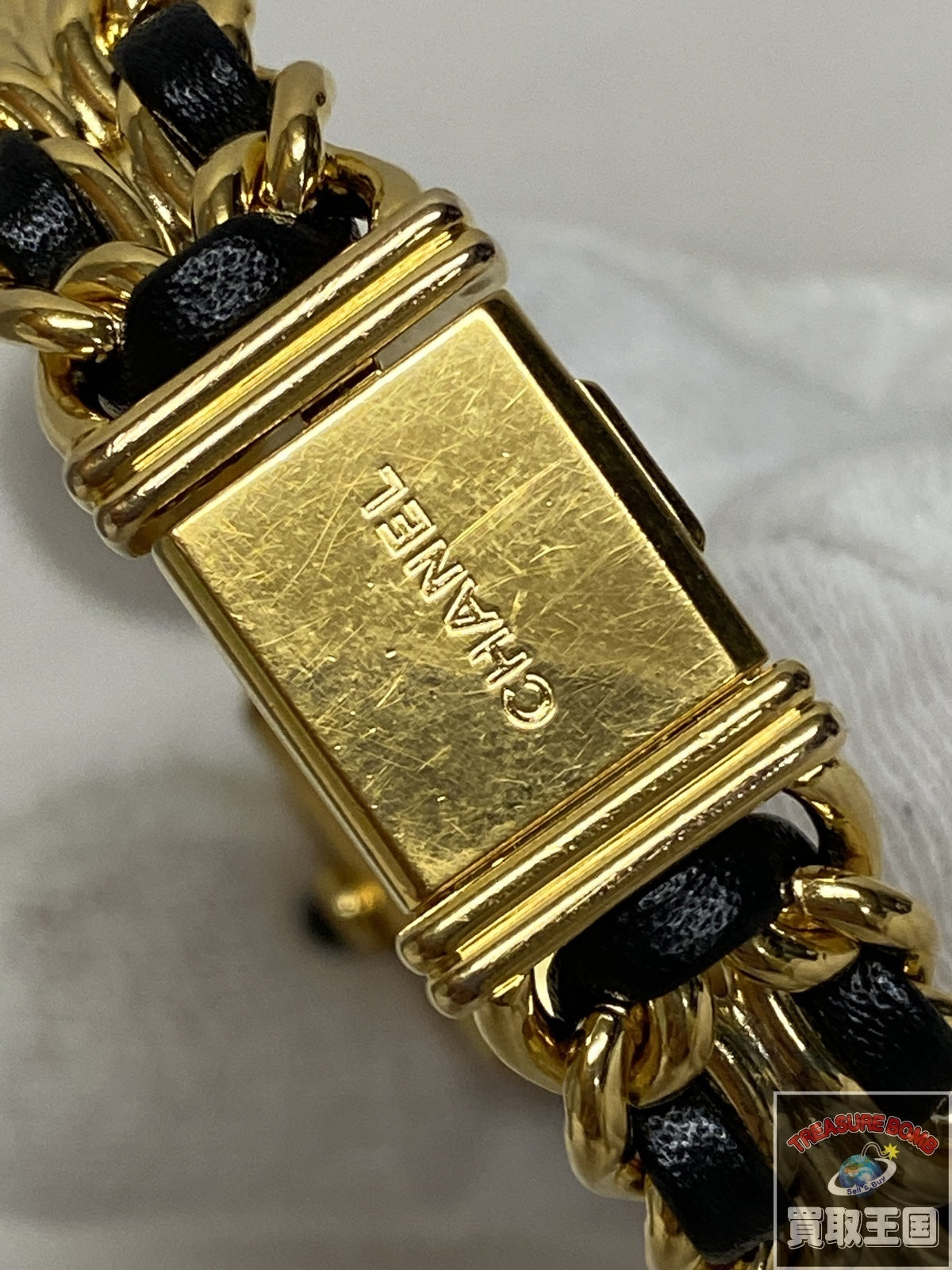 CHANEL/プルミエールL/QZ/H0001/レザーベルト社外 H0001 腕時計