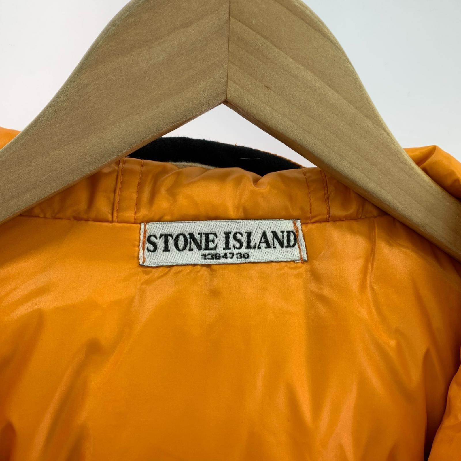ダウンジャケット 08AW Orange Mesh Badge Down Puffer Jacket (S) S オレンジ